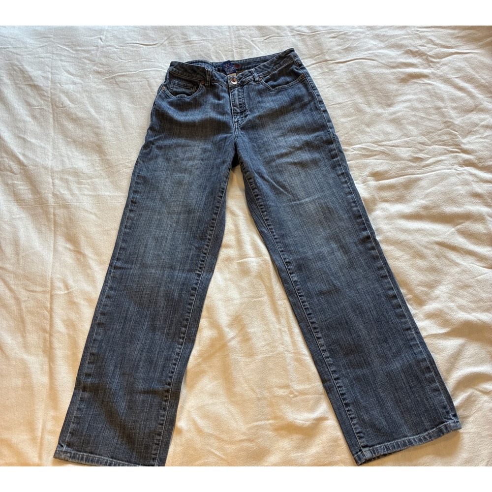 Heirloom by Christopher‎ Blue Women Dark Wash Straight Leg Stretch Jeans Size 29